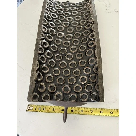 Sconce Large Wall Candle Holder 14x8 Outside/Inside Blue Grey Large - Picture 7 of 8